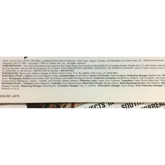 Plastic Canvas Corner Magazine Lot of 4 Crafts Projects - Picture 5 of 9